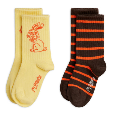 ★Chapter1★2026AW★mini rodini ミニロディーニ Rabbit 2-pack socks Multi