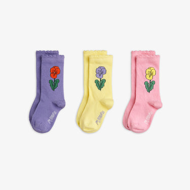 ★Chapter1★2026AW★mini rodini ミニロディーニ Violas 3-pack socks Multi