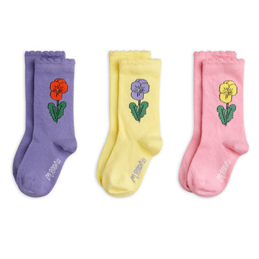★Chapter1★2026AW★mini rodini ミニロディーニ Violas 3-pack socks Multi