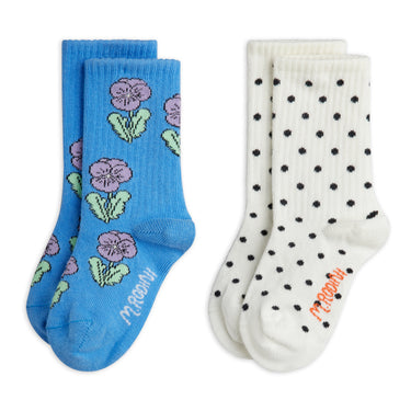 ★Chapter1★2026AW★mini rodini ミニロディーニ Violas 2-pack socks Multi