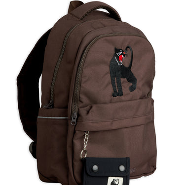 ★Chapter1★2026AW★mini rodini ミニロディーニ Panther emb school backpack Brown