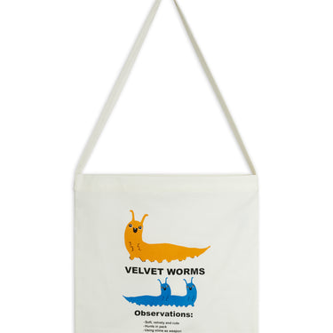 ★Chapter1★2026AW★mini rodini ミニロディーニ Velvet worm SP tote bag Offwhite