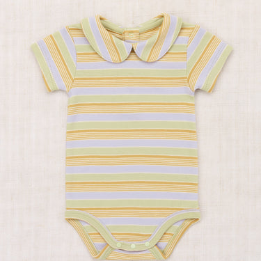 ★DROP1★2026SS★Misha & Puff ミーシャアンドパフ BABY PETIT COLLAR ONESIE MIST AVENUE STRIPE B3346S26-0B9