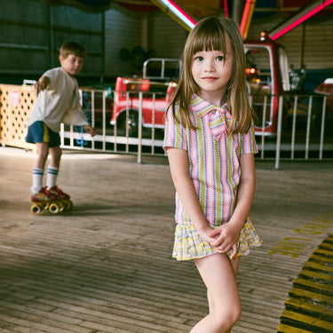 ★DROP2★2026SS★Misha & Puff ミーシャアンドパフ JUNIOR SCOUT TEE AURA VAQUERO STRIPE K3004S26-0C3