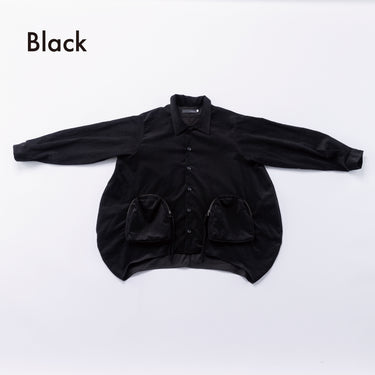 ★入荷済み★2026AW★nunuforme ヌヌフォルム サークル ジップ シャツ Black 28-nf26-522-262