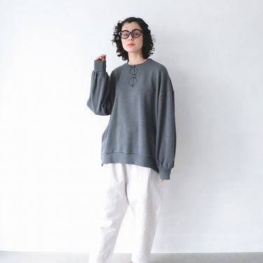 ★2026AW★michirico ミチリコ Jacquard sarouel pants オイスターホワイト MR26AW-25(adult)