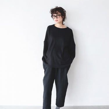 ★2026AW★michirico ミチリコ Switching rib T ブラック MR26AW-19(adult)