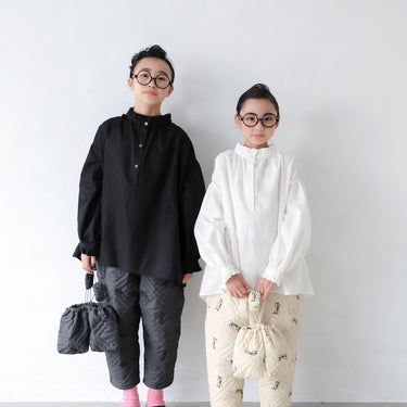 ★入荷済み★2025AW★michirico ミチリコ Quilting pants bag チャコール MR25AW-29(kids/adult)