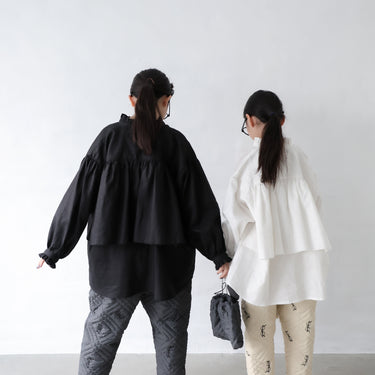 ★入荷済み★2025AW★michirico ミチリコ Quilting pants charcoal MR25AW-25(kids)