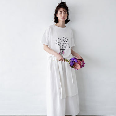 ★入荷済み★2026SS★michirico ミチリコ Flower vase T ホワイト MR26SS-01(adult)
