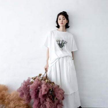 ★入荷済み★2026SS★michirico ミチリコ White tulips T ホワイト MR26SS-06(adult)