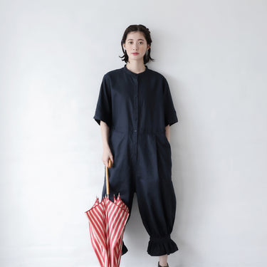 ★入荷済み★2026SS★michirico ミチリコ Linen jumpsuit ネイビー MR26SS-30(adult)