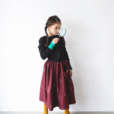 ★2026AW★michirico ミチリコ Switching colors rib knit ブラック MR26AW-18(kids/adult)
