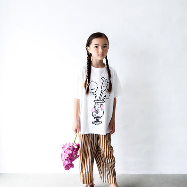 ★入荷済み★2026SS★michirico ミチリコ Flower vase T ホワイト MR26SS-01(adult)