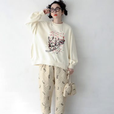 ★入荷済み★2025AW★michirico ミチリコ Quilting pants アイボリー MR25AW-26(adult)