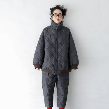 ★入荷済み★2025AW★michirico ミチリコ Quilting pants チャコール MR25AW-26(adult)
