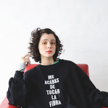 ★2026AW★michirico ミチリコ Fake embroidery pullover ブラック MR26AW-17(adult)