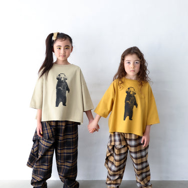 ★入荷済み★2025AW★michirico ミチリコ 立ちクマ T ウィローグリーン MR25AW-01(kids/adult)