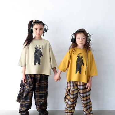 ★入荷済み★2025AW★michirico ミチリコ 立ちクマ T ウィローグリーン MR25AW-01(kids/adult)