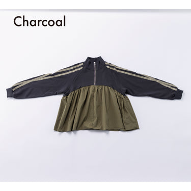 ★入荷済み★2026AW★nunuforme ヌヌフォルム ハーフジップ プルオーバー Charcoal 32-nf26-847-503