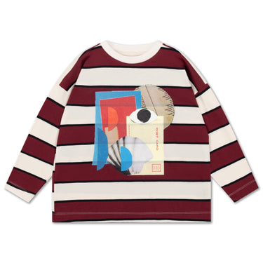 ★DROP2★2026AW★Repose AMS リポーズ wide cut long tee mulberry stripe AW26-63
