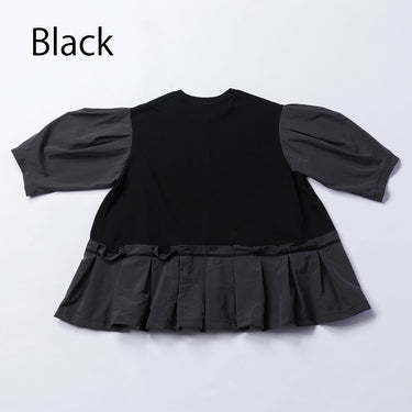 ★入荷済み★2026SS★nunuforme ヌヌフォルム チェンジフリルT Black 38-nf25-808-505