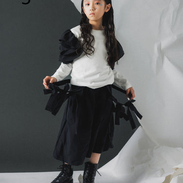 ★入荷済み★2026AW★nunuforme ヌヌフォルム リボンサロペパンツ Black Adult 03-nf26-656-015