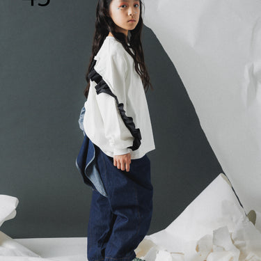 ★入荷済み★2026AW★nunuforme ヌヌフォルム 裁ち切りフリルT White 43-nf26-939-727