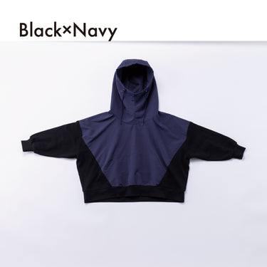 ★入荷済み★2026AW★nunuforme ヌヌフォルム ミックスパーカー Black×Navy 45-nf26-965-728