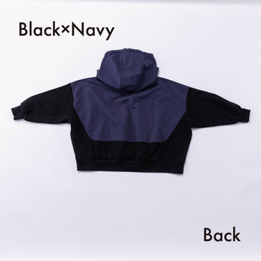 ★入荷済み★2026AW★nunuforme ヌヌフォルム ミックスパーカー Black×Navy 45-nf26-965-728