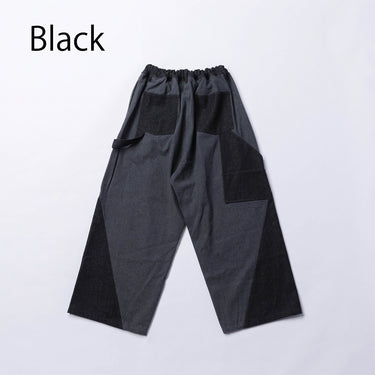 ★入荷済み★2026SS★nunuforme ヌヌフォルム バイカラーペインターパンツ Black 46-nf25-690-252
