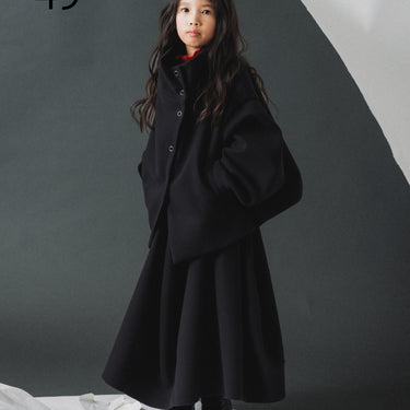 ★入荷済み★2026AW★nunuforme ヌヌフォルム メルトンスカート Black 49-nf26-735-041