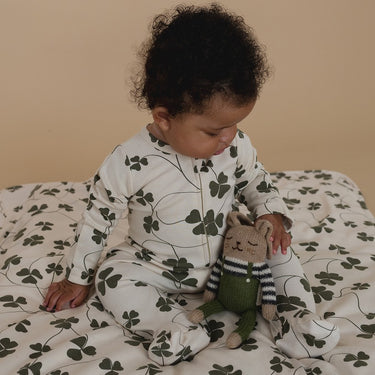 organic zoo オーガニックズー Clover Reversible Blanket Undyed 17BLCLVOZ