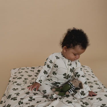 organic zoo オーガニックズー Clover Reversible Blanket Undyed 17BLCLVOZ