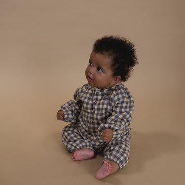 organic zoo オーガニックズー Shoreline Gingham  Onesie 17SLGHSIE