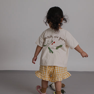 organic zoo オーガニックズー Honeycomb Gingham Frill Shorts 18HGHFS
