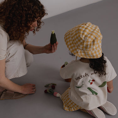organic zoo オーガニックズー Honeycomb Gingham Bucket Sun Hat 18BHHGH