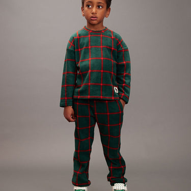 ★Chapter1★2025AW★mini rodini ミニロディーニ Plaid aop fleece ls top Green