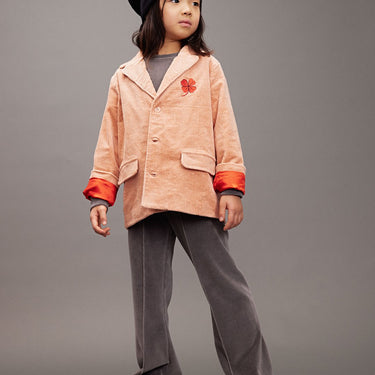 ★Chapter1★2025AW★mini rodini ミニロディーニ Clover emb corduroy blazer Pink