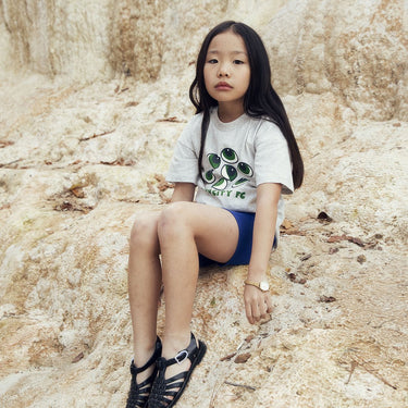 ★Chapter2★2026SS★mini rodini ミニロディーニ Eyes sp ss tee Grey melange