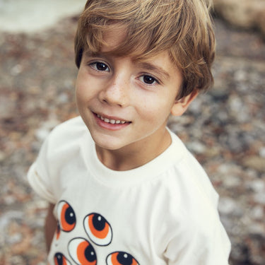 ★Chapter2★2026SS★mini rodini ミニロディーニ Eyes sp ss tee Offwhite