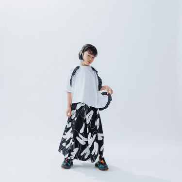 ★入荷済み★2026SS★nunuforme ヌヌフォルム アシンメトリーフリルT White Adult 51-nf25-966-716