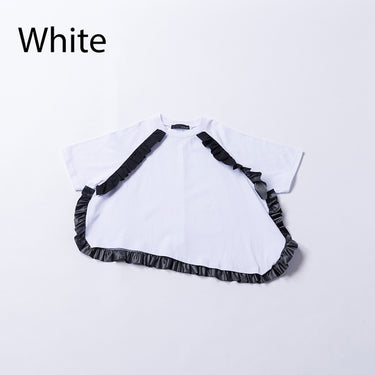 ★入荷済み★2026SS★nunuforme ヌヌフォルム アシンメトリーフリルT White Adult 51-nf25-966-716