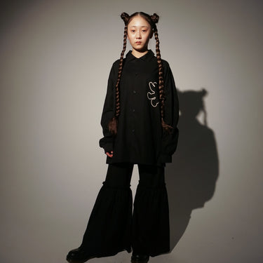★入荷済み★2026AW★UNIONINI ユニオニーニ big frill pants black adult PT-078