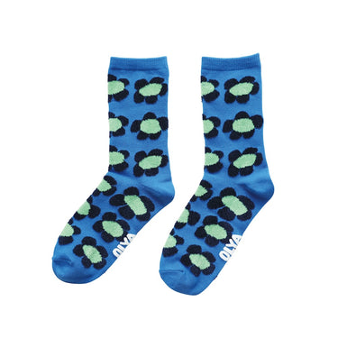 Olya オリヤ Fluffy Olya Fluffy Socks Flower BL 710021