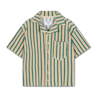 ★DROP2★2026SS★Repose AMS リポーズ Box cut shirt jade bloom stripe SS26-118