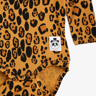 ★BASIC★mini rodini ミニロディーニ Basic leopard ls body TENCEL™ Beige