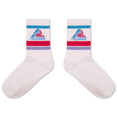 ★DROP1★2026SS★Repose AMS リポーズ sporty socks white logo SS26-133