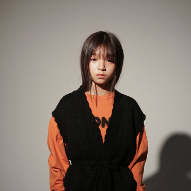 ★9-10月入荷予定ご予約★2026AW★UNIONINI ユニオニーニ nostalgic vest black KN-006