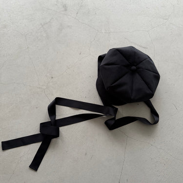 ★9-10月入荷予定ご予約★2026AW★UNIONINI ユニオニーニ big casquette black AC-118